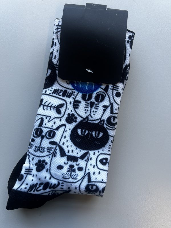 Black and White Cats Pattern