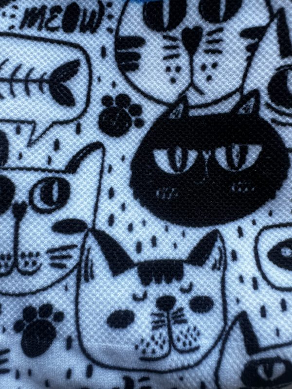 Black and White Cats Pattern - Image 2