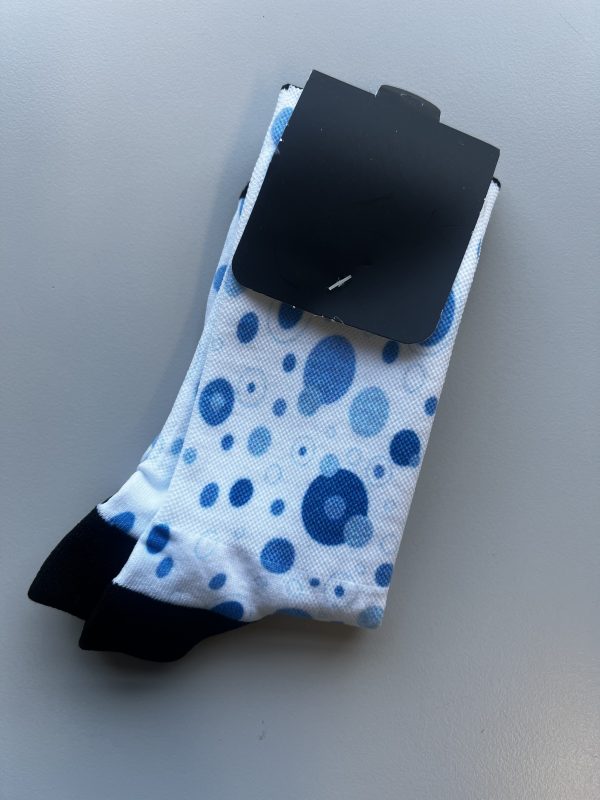 Blue and White Polka Dots Pattern
