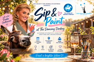 SIP, PAINT & POUR AT THE DANCING DONKEY