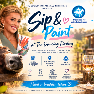 SIP, PAINT & POUR AT THE DANCING DONKEY